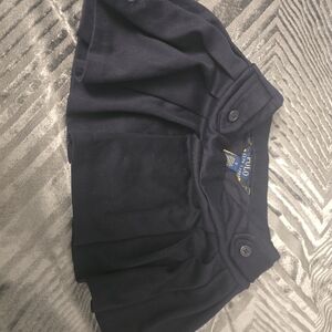 Ralph Lauren Navy Pleated Mini Skirt